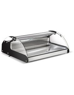 Display Merchandiser Fridge 120 litres 3xGN1/1 Stainless Steel &amp Black | Stalwart DA-CW140