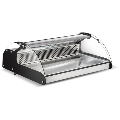 Display Merchandiser Fridge 120 litres 3xGN1/1 Stainless Steel &amp Black | Stalwart DA-CW140