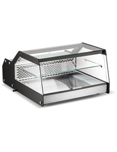 Display Merchandiser Fridge 100 litres 1 shelf + 2xGN1/1 bottom shelf Stainless Steel &amp Black | Stalwart DA-CW128