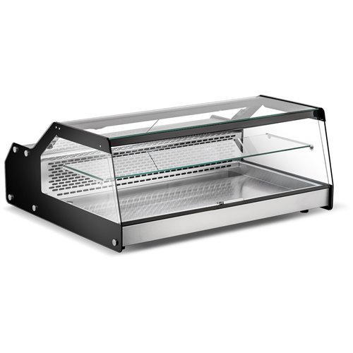Display Merchandiser Fridge 148 litres 1 shelf + 3xGN1/1 bottom shelf Stainless Steel &amp Black | Stalwart DA-CW170