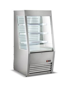 Commercial Display Merchandiser Fridge 245 litres 3 shelves Stainless Steel | Stalwart DA-CF260S