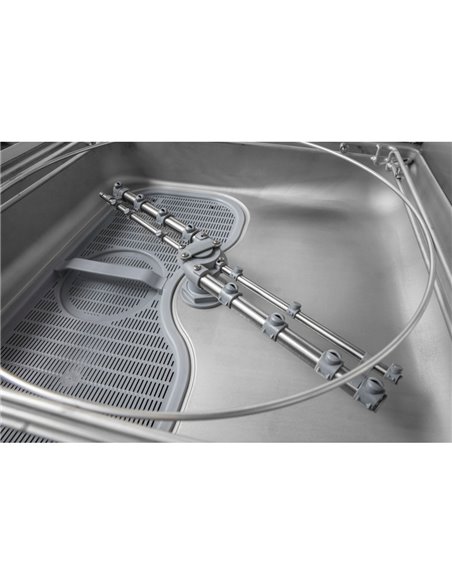 Prodis T1215BT Heavy Duty 500mm Basket Air Break Tank Hood Dishwasher, Gravity Drain, Single Phase