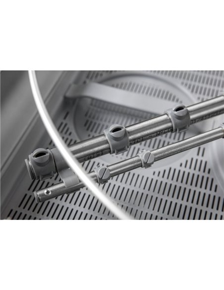 Prodis T1215BT Heavy Duty 500mm Basket Air Break Tank Hood Dishwasher, Gravity Drain, Single Phase