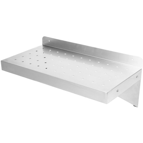 Wall Shelf Perforated 1 tier Stainless steel 600x300x254mm | Stalwart DA-WSW30060P