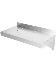 Wall Shelf Perforated 1 tier Stainless steel 1000x300x254mm | Stalwart DA-WSW30100P