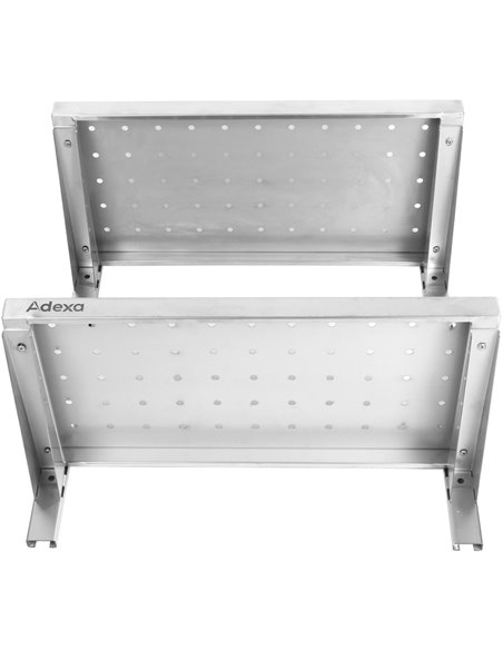 Wall Shelf Perforated 2 tiers Stainless steel 100x300x600mm | Stalwart DA-WSWB30100P