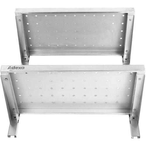 Wall Shelf Perforated 2 tiers Stainless steel 1200x300x600mm | Stalwart DA-WSWB30120P