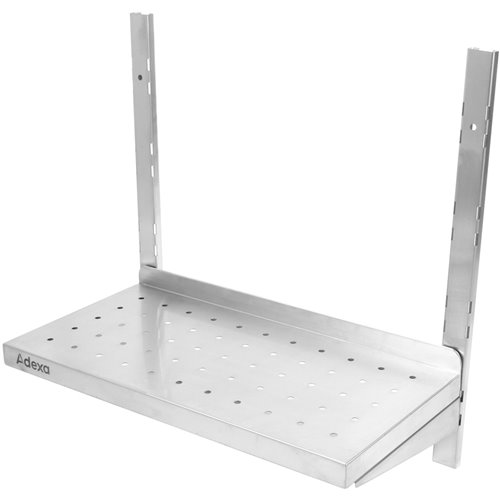 Wall Shelf Perforated 2 tiers Stainless steel 600x350x600mm | Stalwart DA-WSWB35060P