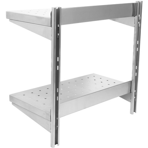 Wall Shelf Perforated 2 tiers Stainless steel 1000x400x600mm | Stalwart DA-WSWB40100P