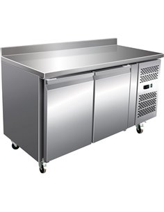 Professional Refrigerated Counter with Upstand 2 doors Depth 600mm | Stalwart DA-THSNACK2200TN