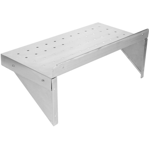Wall Shelf Perforated 1 tier Stainless steel 1800x300x254mm | Stalwart DA-WSW30180P