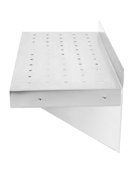 Wall Shelf Perforated 1 tier Stainless steel 1600x350x254mm | Stalwart DA-WSW35160P