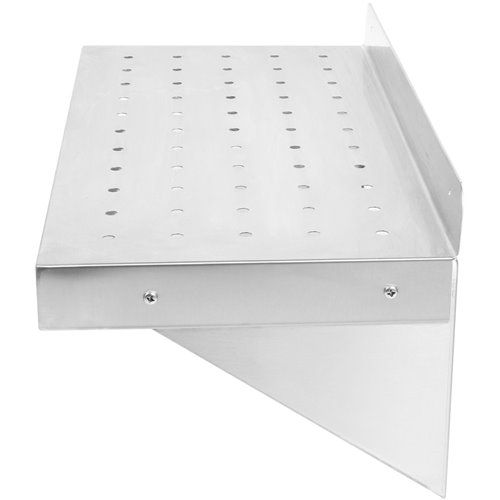 Wall Shelf Perforated 1 tier Stainless steel 2100x350x254mm | Stalwart DA-WSW35210P
