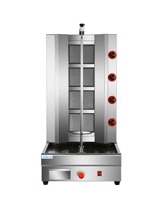 Professional Adjustable Gyros/Kebab grill Gas 4 elements 14.8kW | Stalwart DA-HGSR4