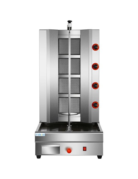 Professional Adjustable Gyros/Kebab grill Gas 4 elements 14.8kW | Stalwart DA-HGSR4
