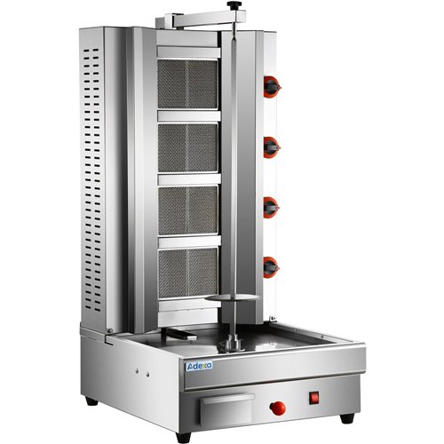 Professional Adjustable Gyros/Kebab grill Gas 4 elements 14.8kW | Stalwart DA-HGSR4