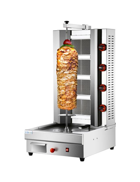 Professional Adjustable Gyros/Kebab grill Gas 4 elements 14.8kW | Stalwart DA-HGSR4