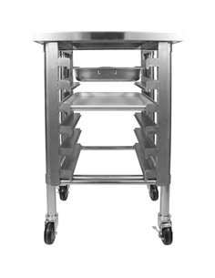 Commercial Mobile Equipment Stand with 6 Tier Tray Rack GN1/1 Marine Edges 1000x700x600mm | Stalwart DA-WHMTR70100C