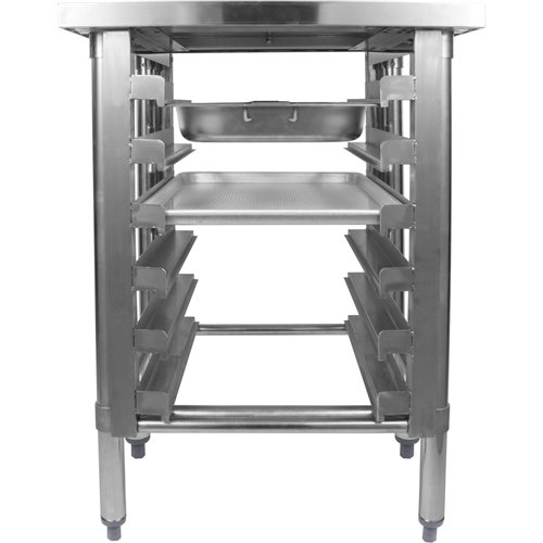 Commercial Equipment Stand with 6 Tier Tray Rack GN1/1 Marine Edges 800x700x600mm | Stalwart DA-WHMTR7080