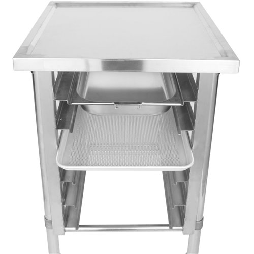 Commercial Equipment Stand with 6 Tier Tray Rack GN1/1 Marine Edges 800x700x600mm | Stalwart DA-WHMTR7080