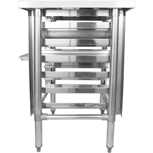 Commercial Equipment Stand with 6 Tier Tray Rack GN1/1 Marine Edges 800x700x600mm | Stalwart DA-WHMTR7080