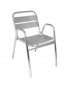Bolero Aluminium Stacking Chair (Pack of 4)
