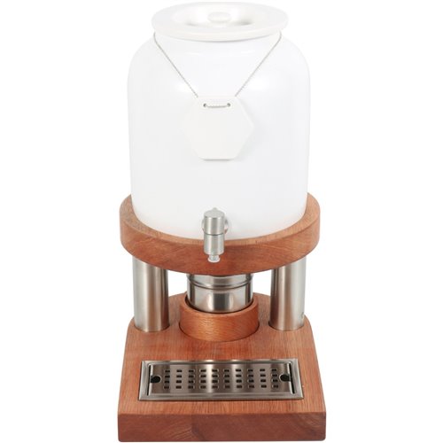 Commercial Hot and Cold Beverage Dispenser 10 litres Wooden Base | Stalwart DA-YDCMTW