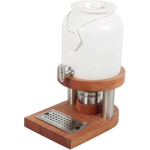 Commercial Hot and Cold Beverage Dispenser 10 litres Wooden Base | Stalwart DA-YDCMTW
