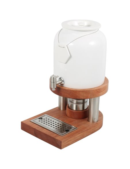 Commercial Hot and Cold Beverage Dispenser 10 litres Wooden Base | Stalwart DA-YDCMTW