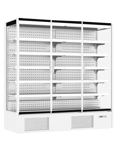 Commercial Triple Door Display Merchandiser Fridge 1147 litres White | Stalwart DA-MULTI155GLASSWHITE