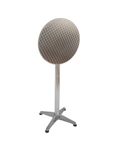 Bar Table Aluminium 600mm Round Indoors &amp Outdoors | Stalwart DA-SC059A 2