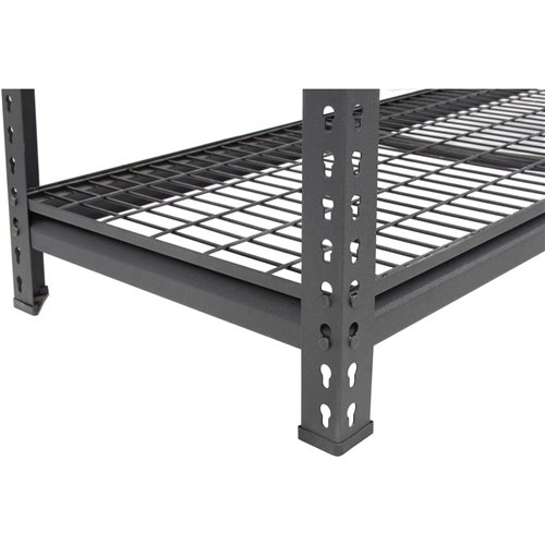 Professional Heavy Duty Wire Shelving Unit 2000x600x1830mm 4 shelves Black | Stalwart DA-FUJI402