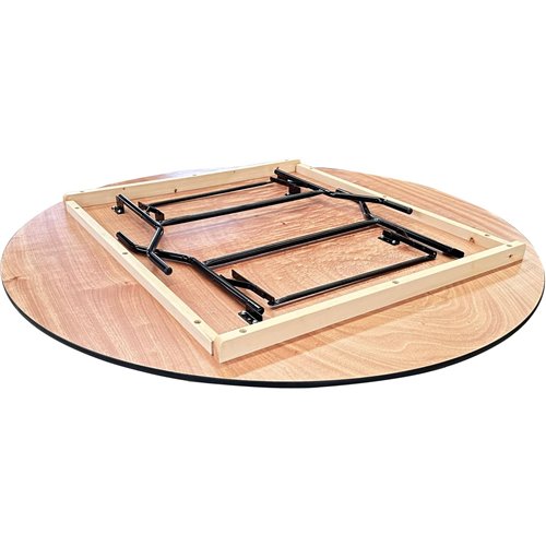Round Folding Banquet Catering Table 6ft Plywood 1830x760 | Stalwart DA-F102072