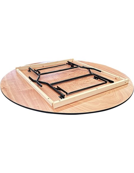 Round Folding Banquet Catering Table 6ft Plywood 1830x760 | Stalwart DA-F102072
