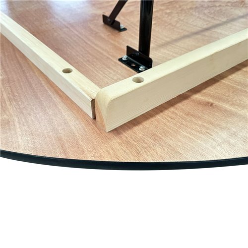 Round Folding Banquet Catering Table 6ft Plywood 1830x760 | Stalwart DA-F102072