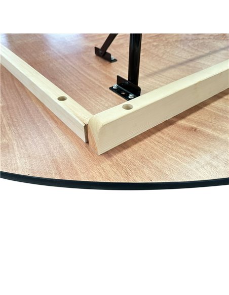 Round Folding Banquet Catering Table 6ft Plywood 1830x760 | Stalwart DA-F102072