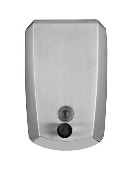 Commercial Wall Mounted Manual Soap Dispenser Brushed Chrome | Stalwart DA-KW7260