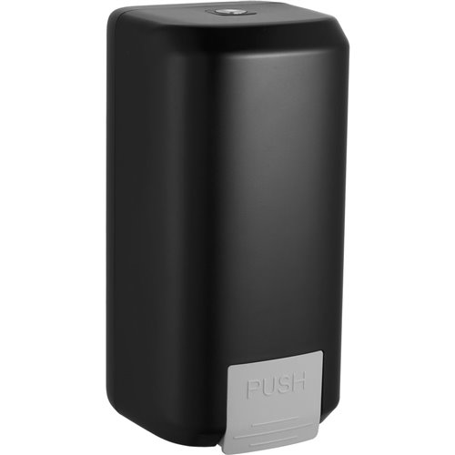 Commercial Wall Mounted Manual Soap Dispenser Black | Stalwart DA-KW7220BLACK