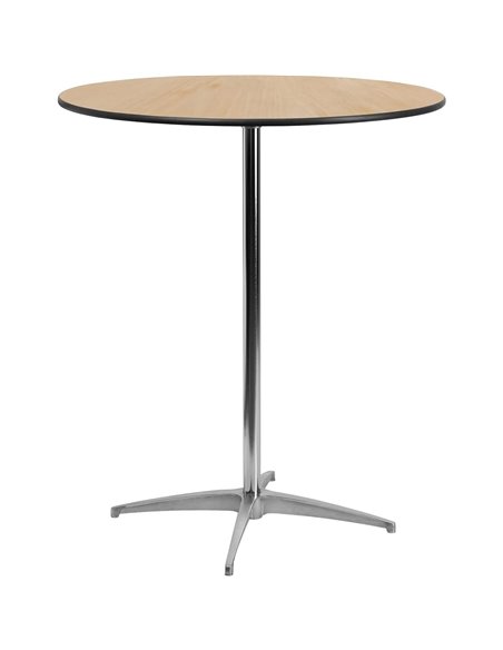 Bistro &amp Bar Table Plywood 760mm Round Adjustable Height 760/1060mm | Stalwart DA-F102130