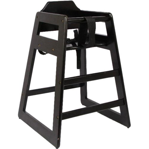 Restaurant Wood High Chair Black | Stalwart DA-F1050BL