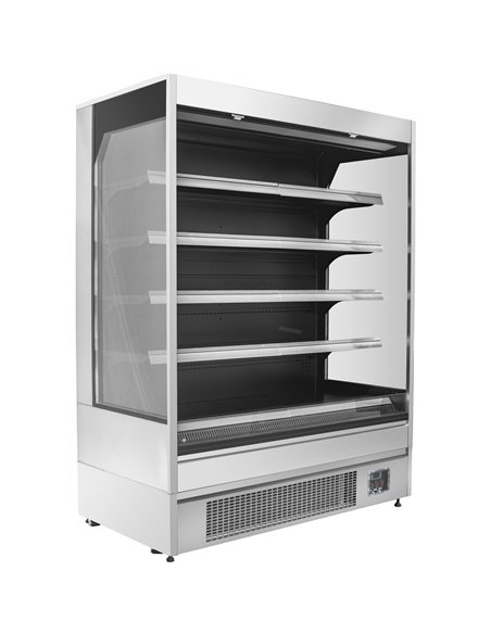 Wall Cabinet Multi Deck Refrigerator Night Curtain Stainless Steel 1000x700x2000mm | Stalwart DA-KMDP1070ESS