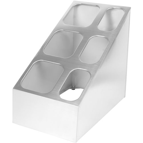 Commercial Condiment Pan Holder including 3xGN1/6  3xGN1/9 pans &amp ladles | Stalwart DA-CHM01PCFL