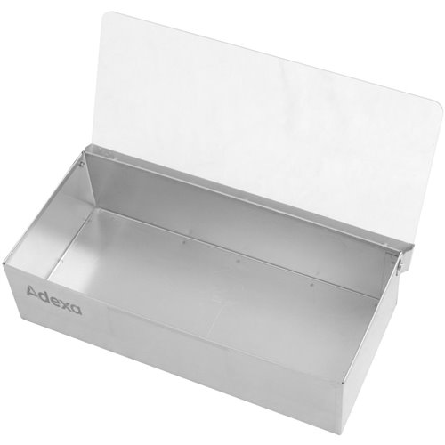 Garnish Tray / Condiment Dispenser with Lid 4 compartments Stainless steel &amp Plastic | Stalwart DA-CHB04