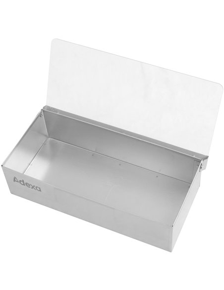 Garnish Tray / Condiment Dispenser with Lid 4 compartments Stainless steel &amp Plastic | Stalwart DA-CHB04