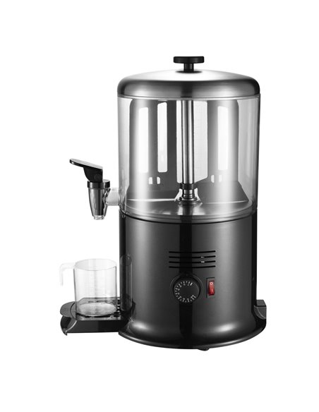 Commercial Hot Chocolate Dispenser / Drink Warmer 6 litres Dual Thermostat Black | Stalwart DA-Q7006BLACK