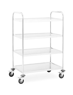 Commercial Serving/Service/Clearing Trolley Stainless steel 4 tier 810x460x1180mm | Stalwart DA-RST4B