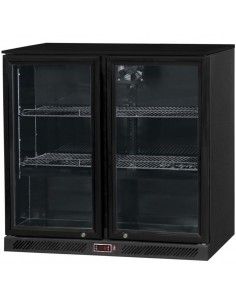 Back bar cooler 2 hinged...