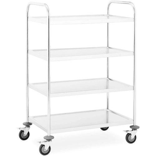 Commercial Serving/Service/Clearing Trolley Stainless steel 4 tier 710x410x1070mm | Stalwart DA-RST4C