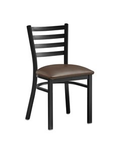 Black Steel Chair Frame | Stalwart DA-GS694FRAMEBLACK 2