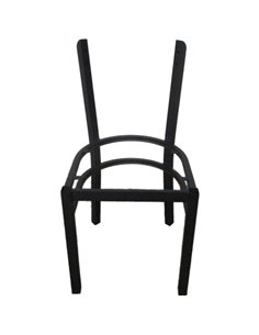 Black Steel Chair Frame for Curved Backrest | Stalwart DA-GS6V5FRAMEBLACK